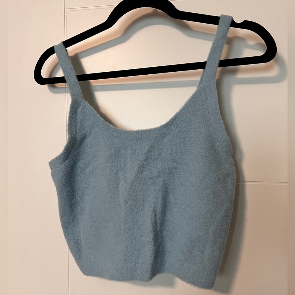 Wilfred Free | Aritzia Cropped Fuzzy Tank Top